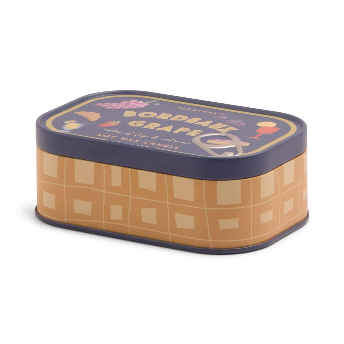 Vela de estaño con estampado de uvas de Burdeos - Paddywax