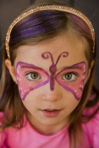 Kit de maquillaje de mariposa y hada de 3 colores
