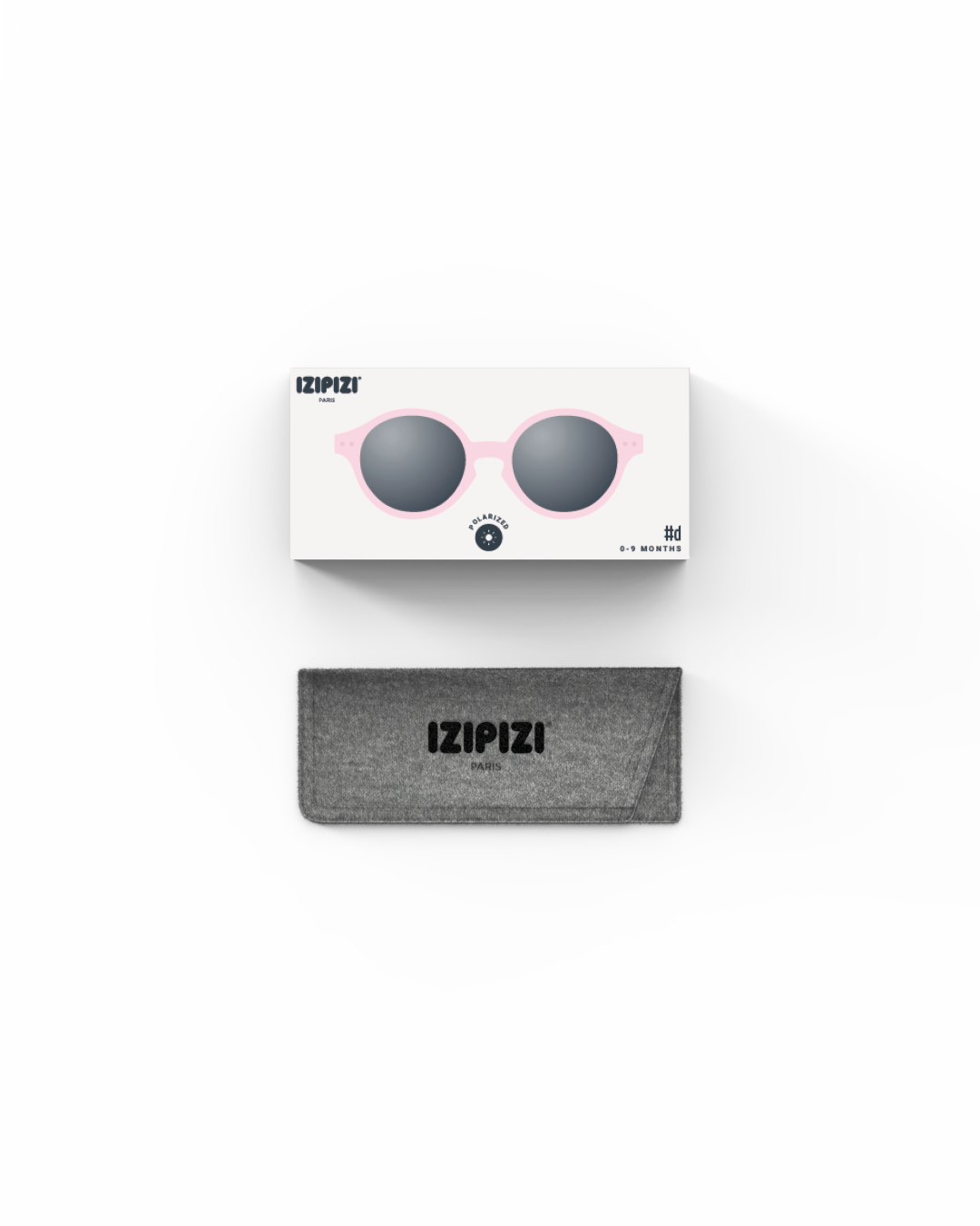 Izipizi Baby Sunglasses #D (0-9 months) - Pastel Pink