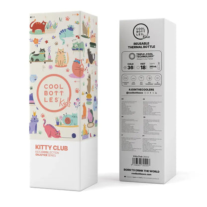 Kitty Club - Botella aislante de acero inoxidable - 260ml