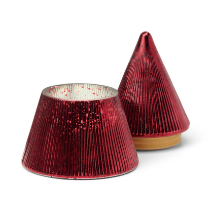 Vela de árbol apilado con bayas rojas de invierno - Paddywax