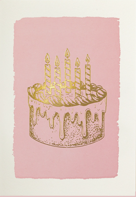 Gold Cake Card - Archivist