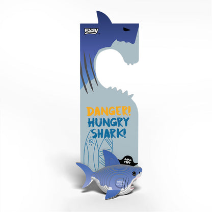 Shark Door Hanger - Eco-Friendly 3D Paper Puzzle - Eugy D019