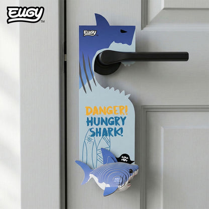 Shark Door Hanger - Eco-Friendly 3D Paper Puzzle - Eugy D019