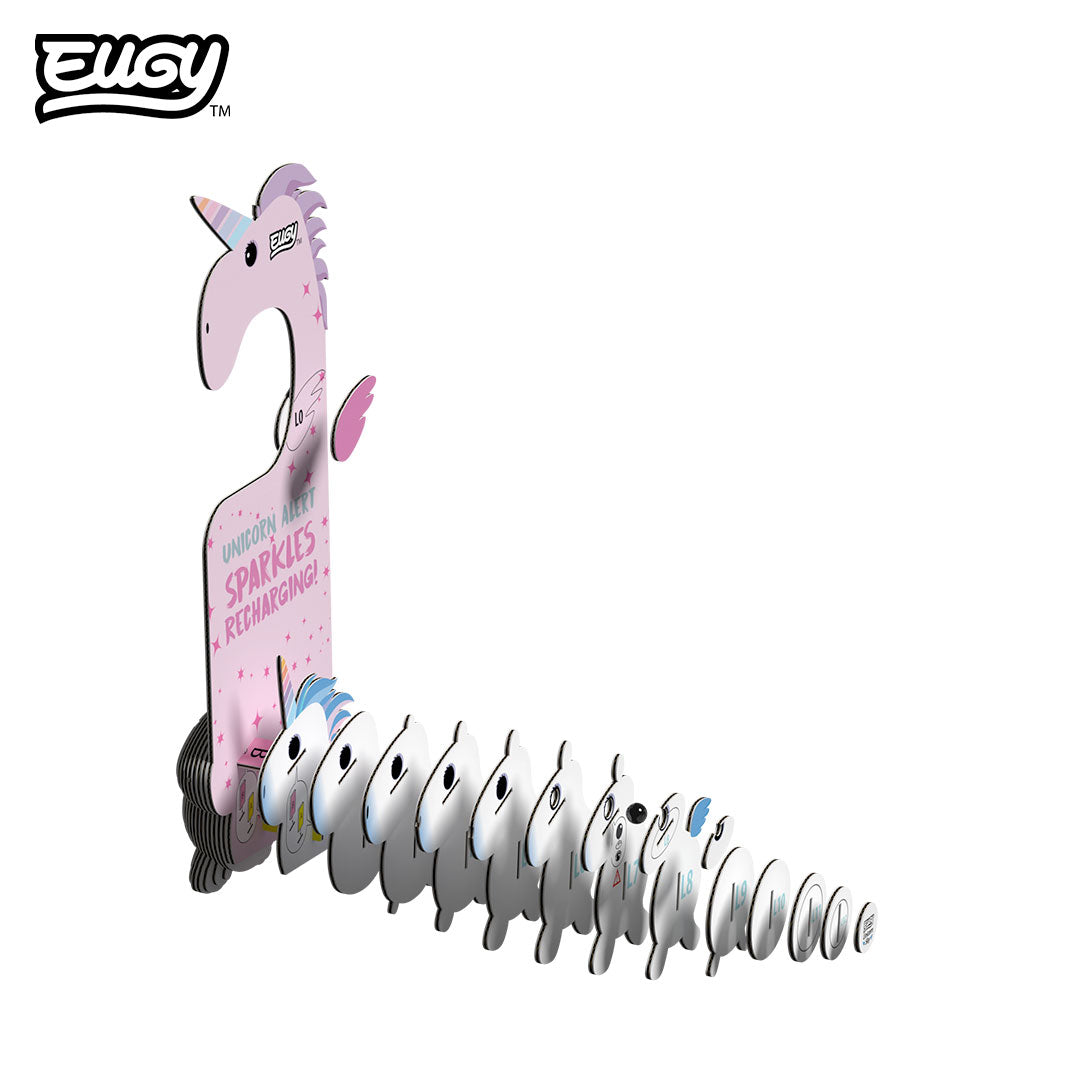 Unicorn Sky Door Hanger - Eco-Friendly 3D Paper Puzzle - Eugy D069