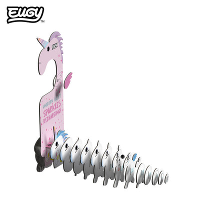 Unicorn Sky Door Hanger - Eco-Friendly 3D Paper Puzzle - Eugy D069