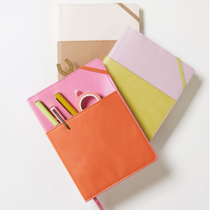 Vegan Leather Pocket Journal Lilac & Matcha - Designworks