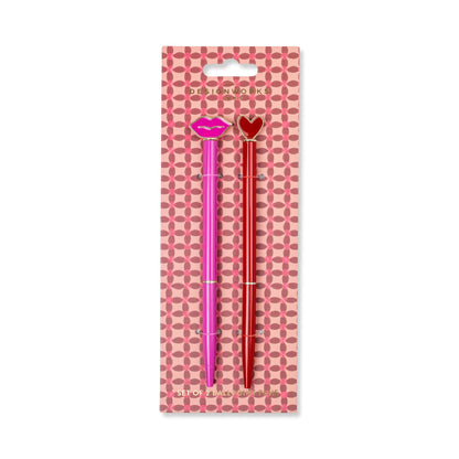 Love - Set of 2 Metal Ballpoint Icon Pen - Designworks