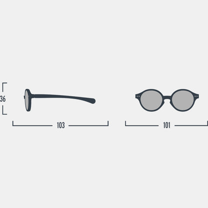 Izipizi Baby Sunglasses #D (0-9 months) - Denim Blue