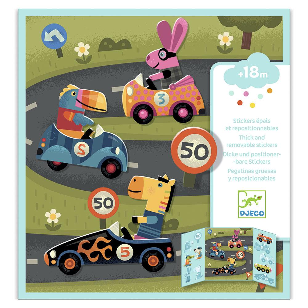 Cars Repositionable Stickers