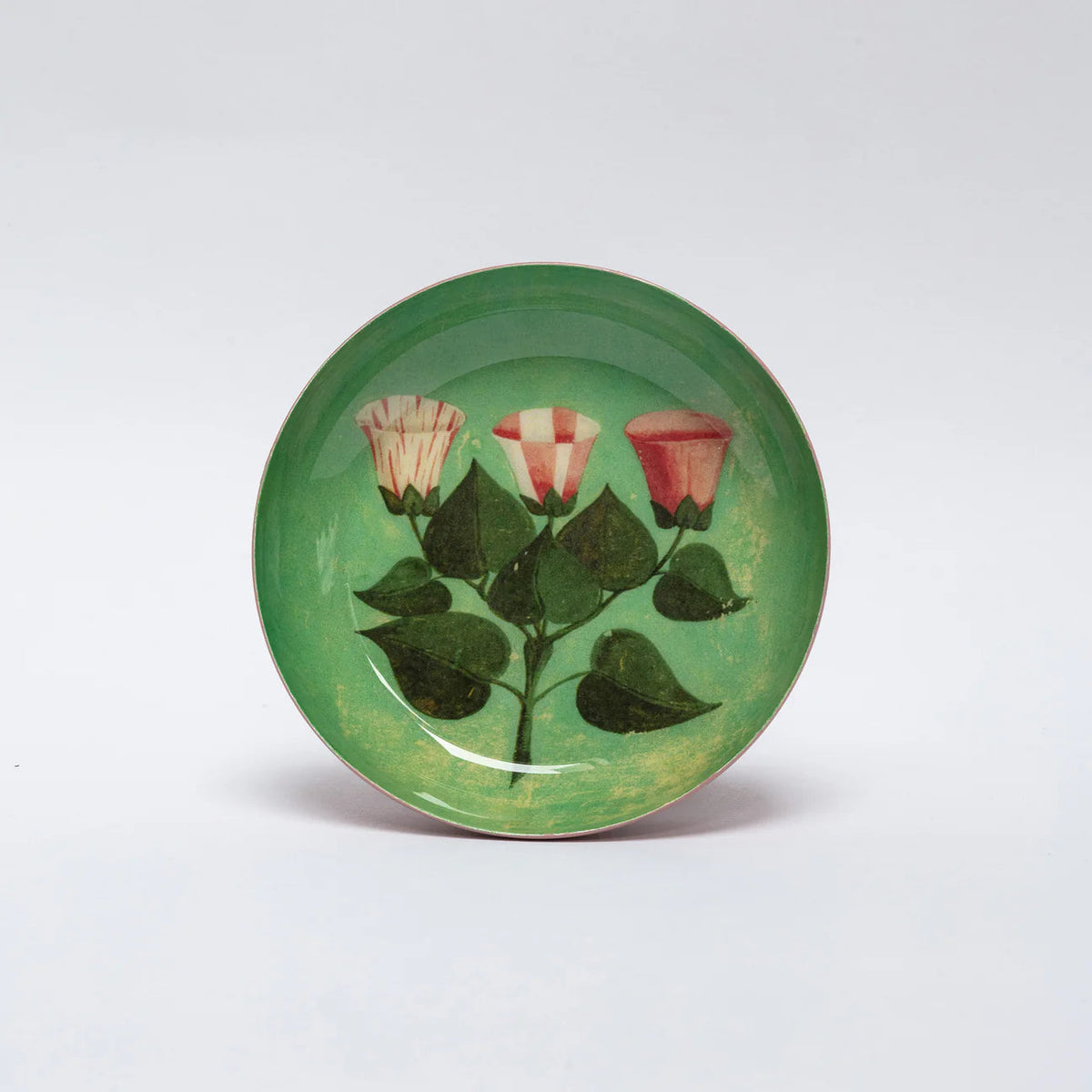 Festival of Flowers Small Round Enamel Tray
