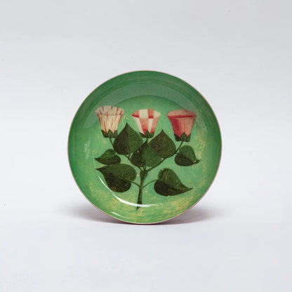 Festival of Flowers Small Round Enamel Tray