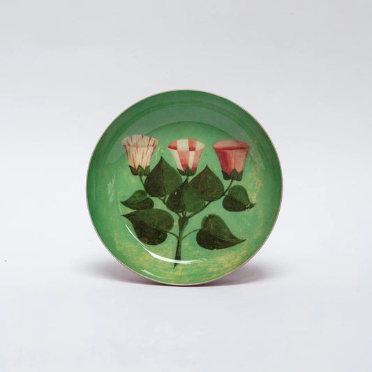 Festival of Flowers Small Round Enamel Tray