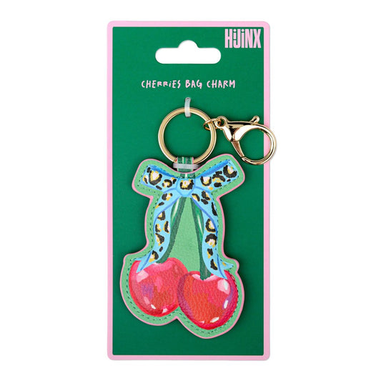 Cherries Bag Charm - Vegan Leather