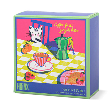 Coffee First People Later Mini Puzzle (100pc) - HIJINX