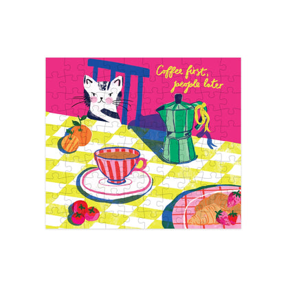 Coffee First People Later Mini Puzzle (100pc) - HIJINX