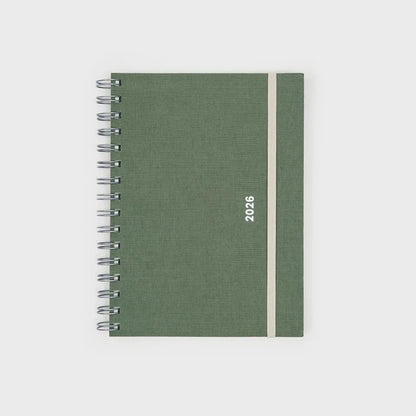Agenda diaria 2026 Pepa Paper - Verde