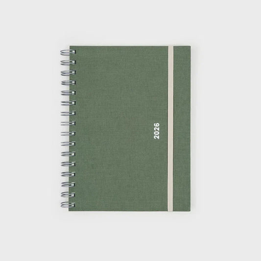 2026 Daily Planner - Green - Pepa Paper