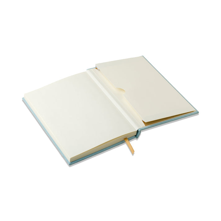Light Blue Suede Cloth Journal - Designworks