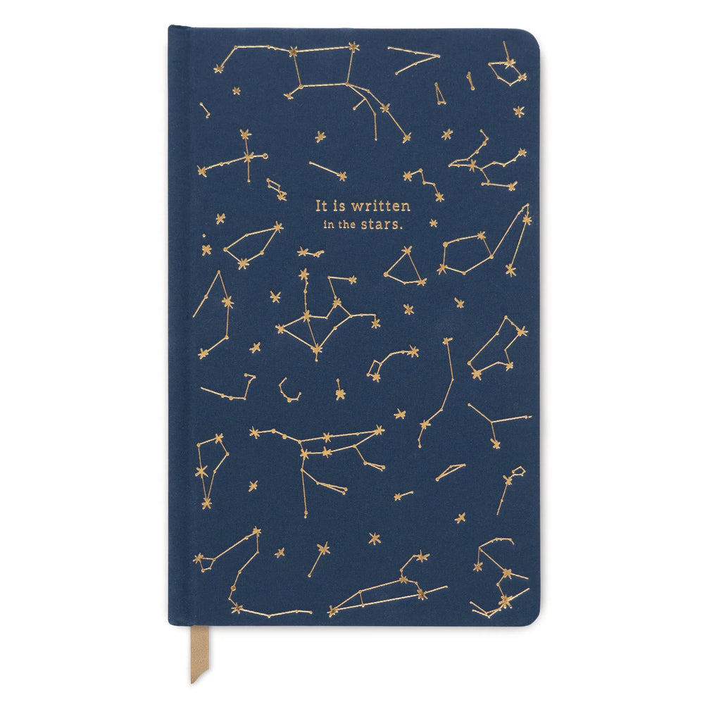 Navy Constellations Cloth Journal - "It Is Written In The Stars" - Designworks