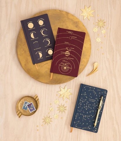 Navy Constellations Cloth Journal - "It Is Written In The Stars" - Designworks