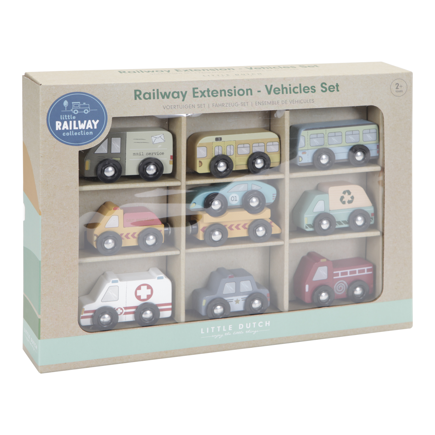 Wooden train carriages set - Little Dutch