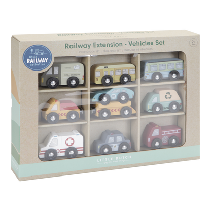 Wooden train carriages set - Little Dutch
