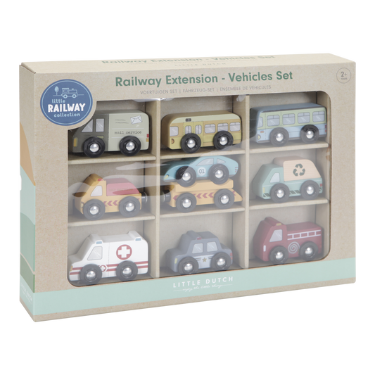 Wooden train carriages set - Little Dutch