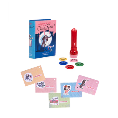 Libro-proyector con linterna de historias - Perro Apestoso