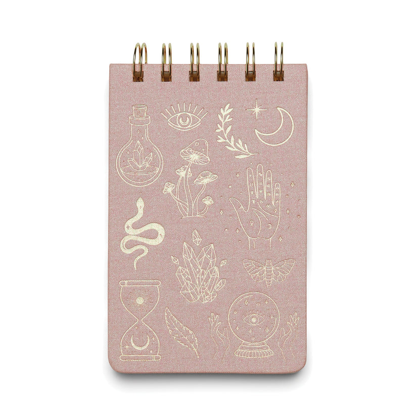 Cuaderno pequeño rosa "Mystic Icons"  - Designworks