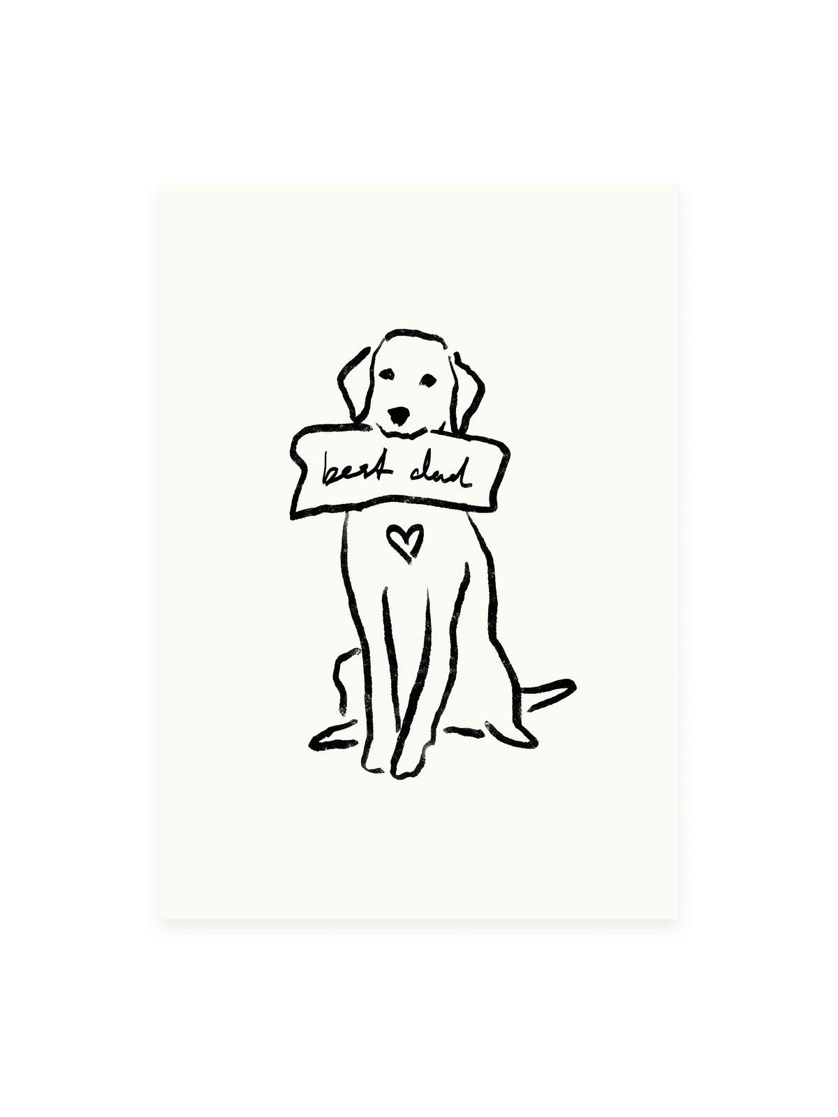 Best Dad A6 Postcard