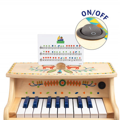 Wooden Electric Piano 18 Keys - Animambo