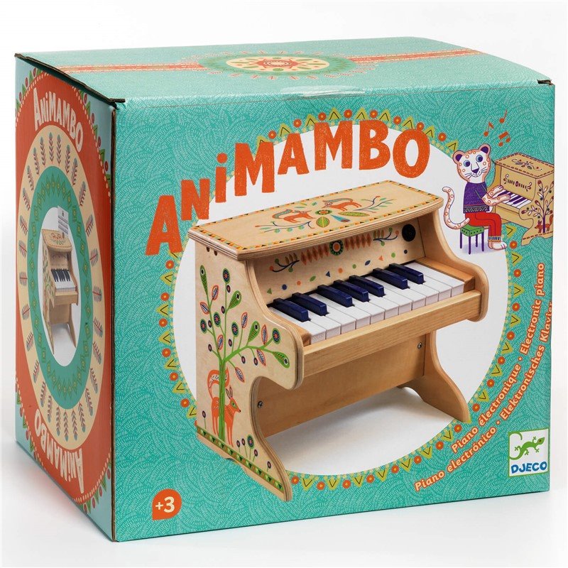Wooden Electric Piano 18 Keys - Animambo