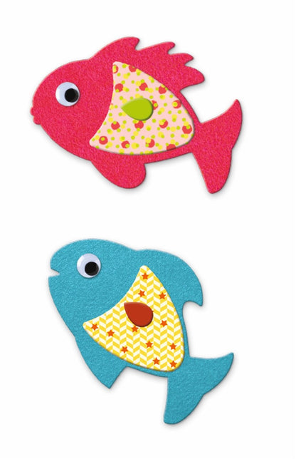 Crea con pegatinas - Peces