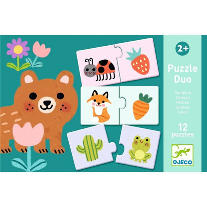 Rompecabezas educativo de 2 piezas