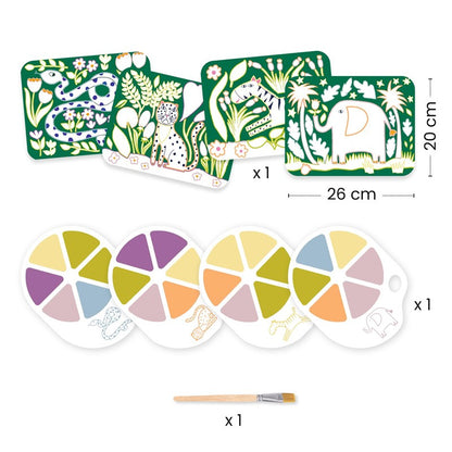Paintings With Colour Palette - Wild Animals
