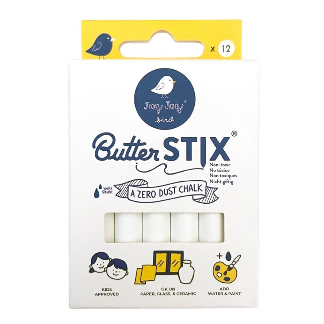 ButterStix - Zero Dust White Chalk - 12 units