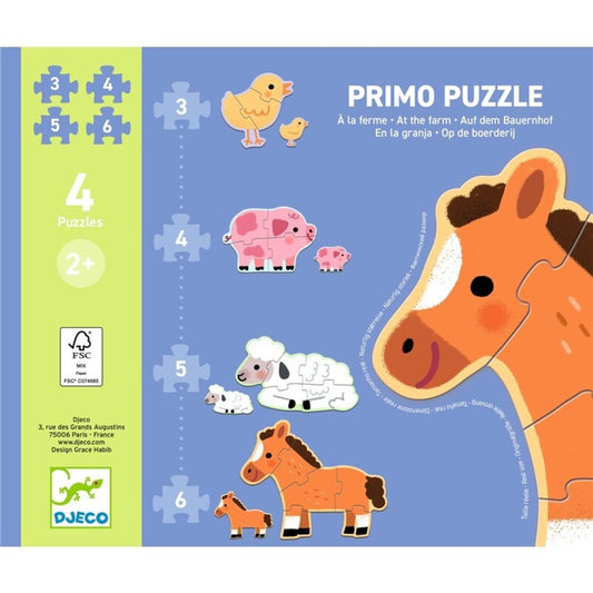 At the Farm Primo Puzzle Djeco