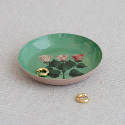 Festival of Flowers Small Round Enamel Tray