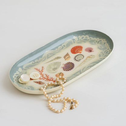 Specimens of the Sea Oval Enamel Tray