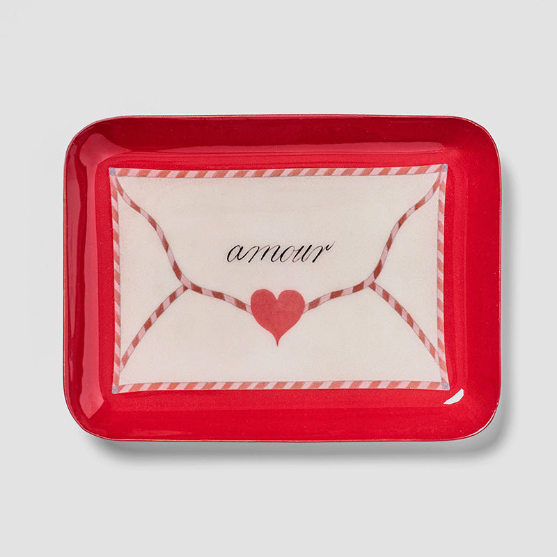 Love Letter Rectangular Enamel Tray