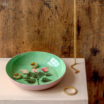 Festival of Flowers Small Round Enamel Tray