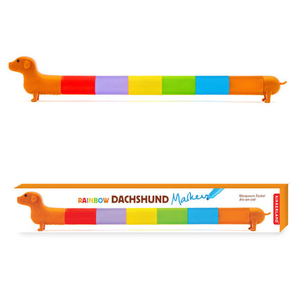 Marcadores Dachshund Arcoíris