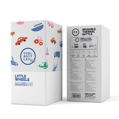 Little Wheels -  Kiddie Insulated Stainless Steel Bottle - 350ml