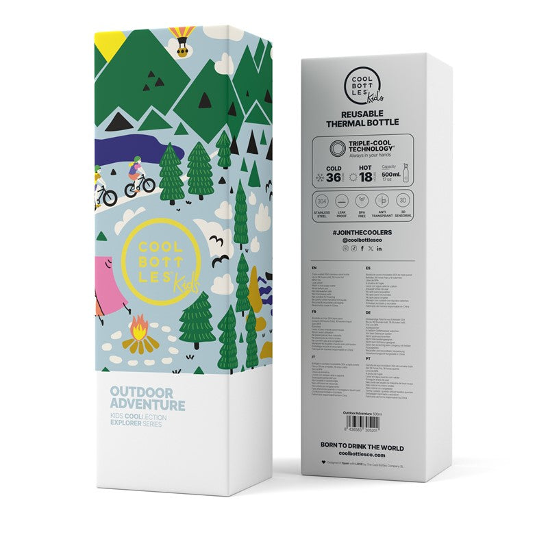 Outdoor Adventure - Insulated Stainless Steel Bottle - 500ml