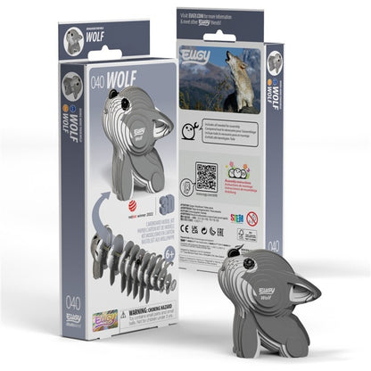 Wolf - Eco-Friendly  3D Paper Puzzle - Eugy 040