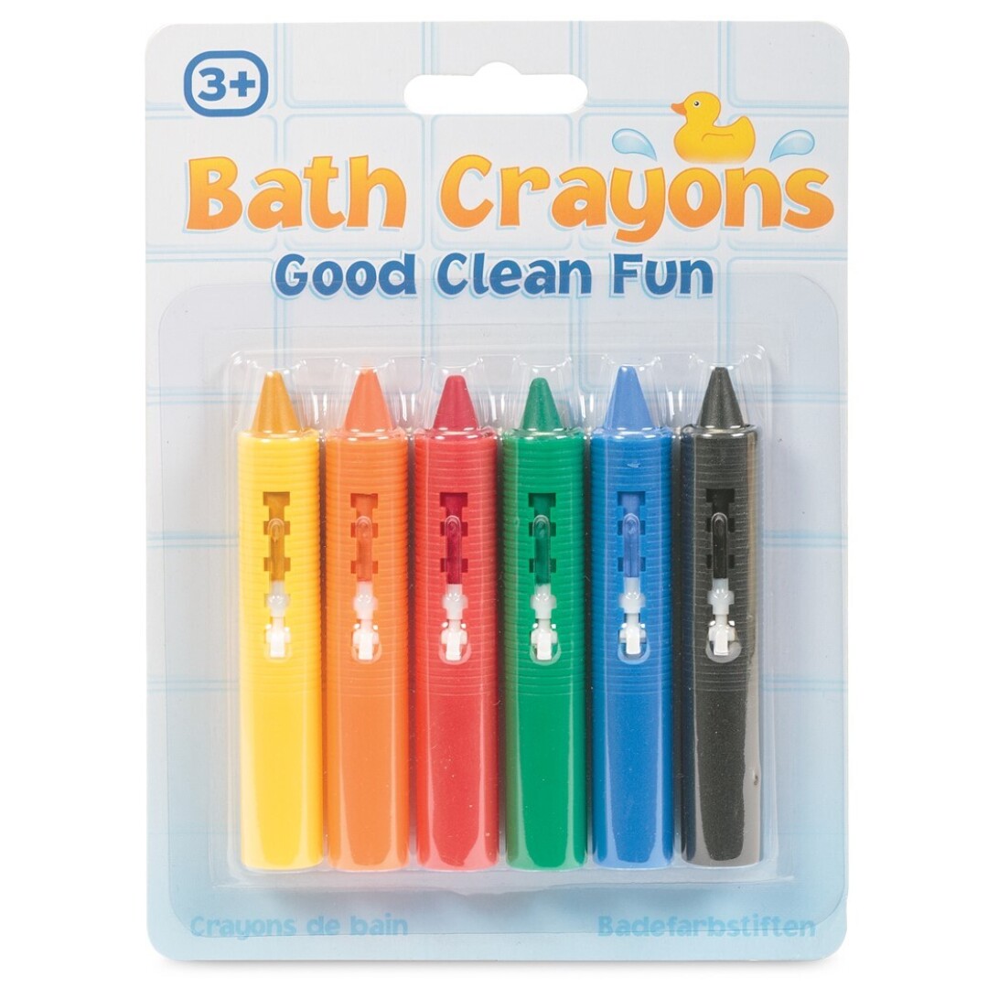 Waterproof Bath Crayons - 6 Colour Pack