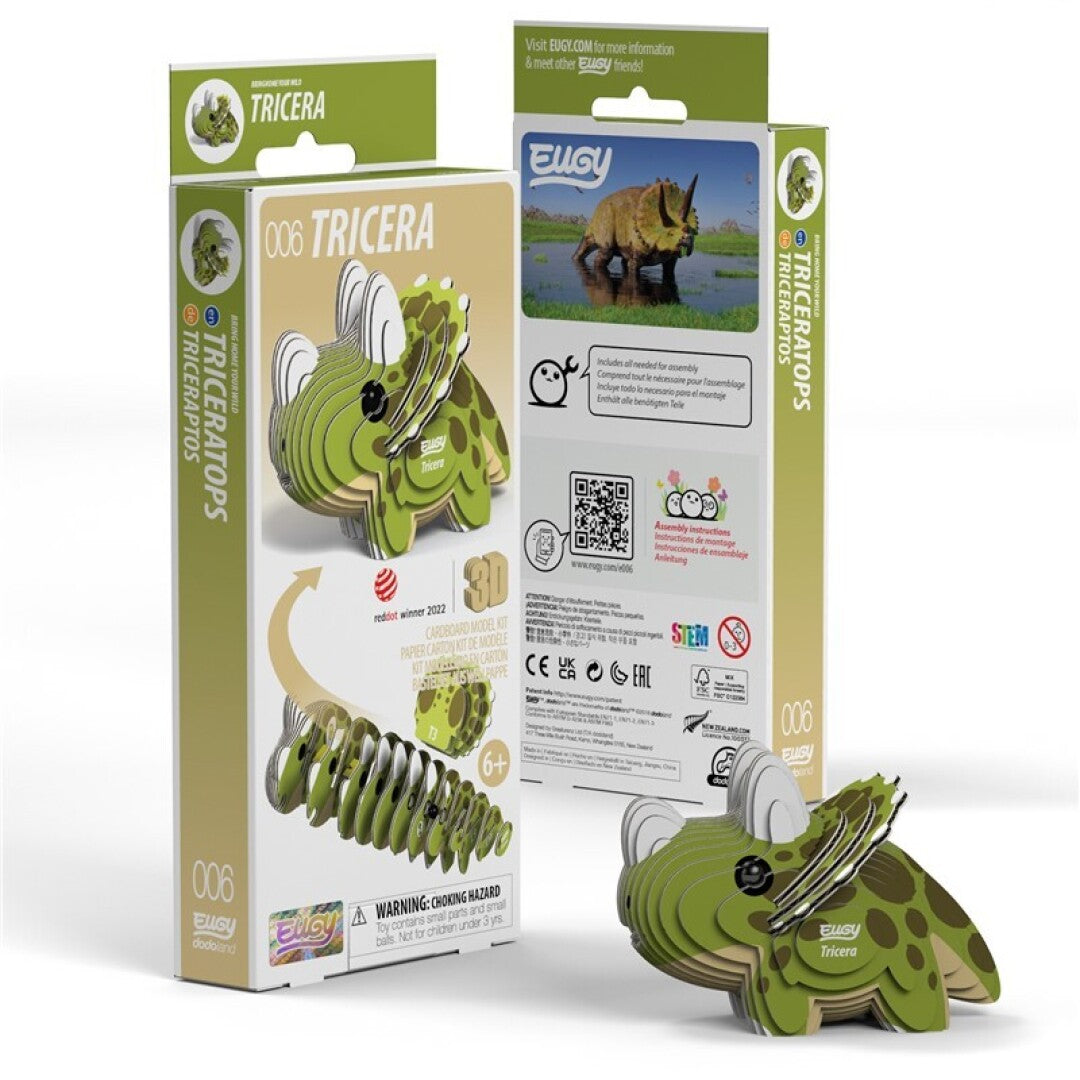 Tricera - Eco-Friendly 3D  Paper Puzzle - Eugy  006