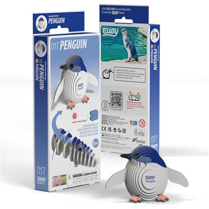 Penguin - Eco-Friendly  3D Paper Puzzle - Eugy 017