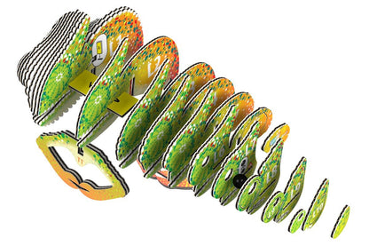 Chameleon Eco-Friendly 3D Paper Puzzle - Eugy 075